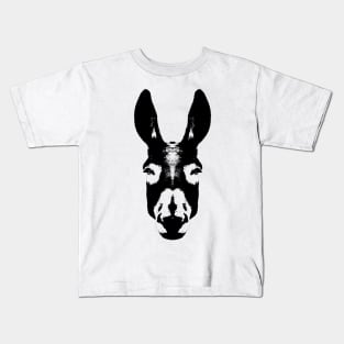 Donkey / Head / Potrait Kids T-Shirt